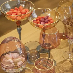 Griffe Montenapoleone by Vetrerie di Empoli Coppa Arlecchino su stelo alto