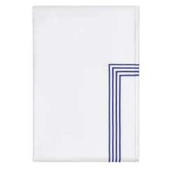 Verderoccia Copripiumino King US bianco e blu brillante di Four Generations