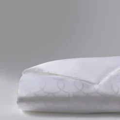 Rivolta Carmignani Copripiumino matrimoniale Shangri-La Jacquard Bianco