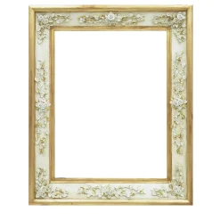 Caiafa Cornice con fiori dorati