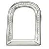 Schiavon Cornice in argento sterling a portale con bugnette circolari