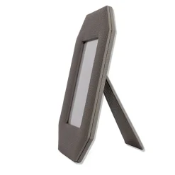 Cassigoli Cornice ottagonale Del Monte 26 in pelle grigria luna