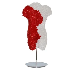 VéVé Glass Corpo scultura in cristallo rosso con sistema retroilluminato