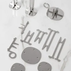 Enrico Girotti Crocera Bugia Portacandele in acciaio inox