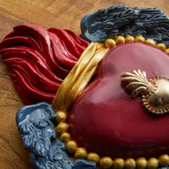 Cuore di Argilla CUORE DECO IN CERAMICA ROSSA E BLU