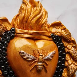 Cuore di Argilla CUORE IN CERAMICA CON MOTIVO APE BE(E) GOLD