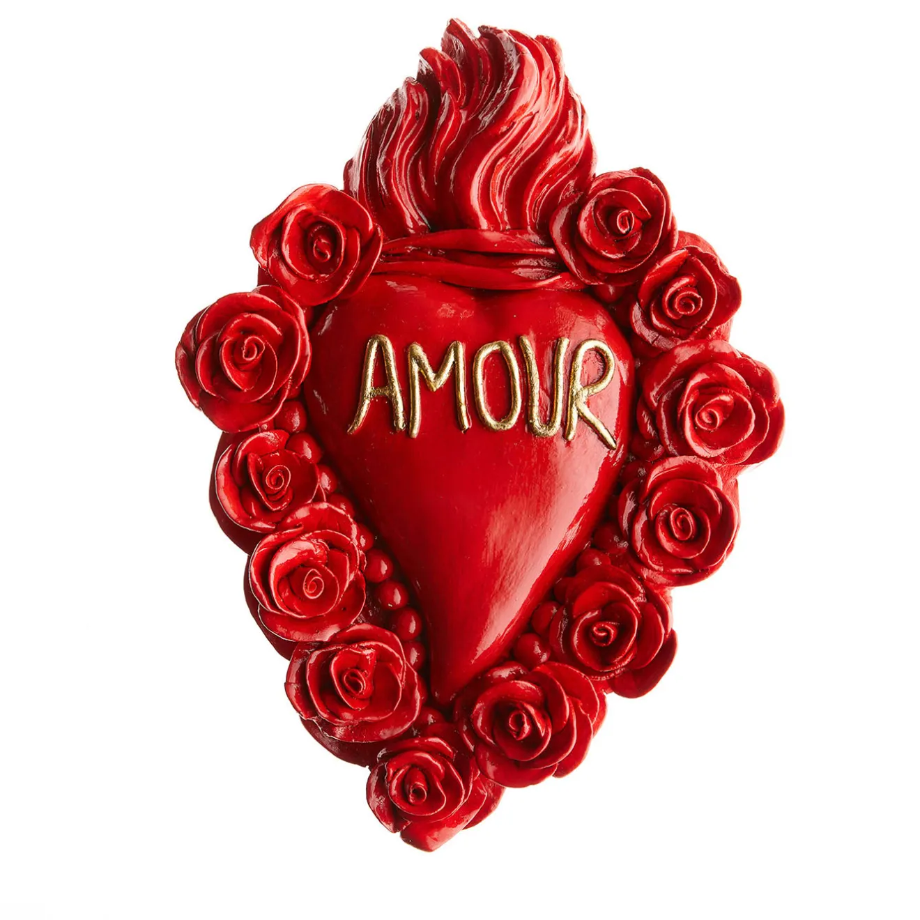 Cuore di Argilla CUORE IN CERAMICA ROSSO PASSIONE