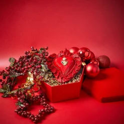 Cuore di Argilla CUORE IN CERAMICA SMALTATO ROSSO "TRUE LOVE