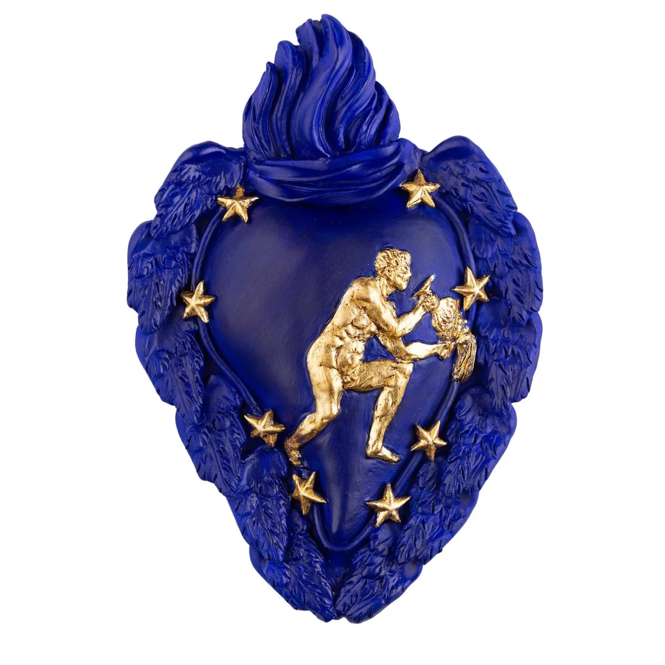 Cuore di Argilla Cuore in ceramica Zodiaco Aquarius
