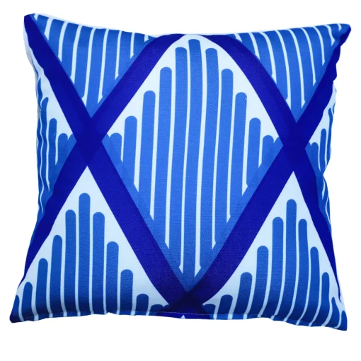 Livio De Simone Cuscino blu Pettine