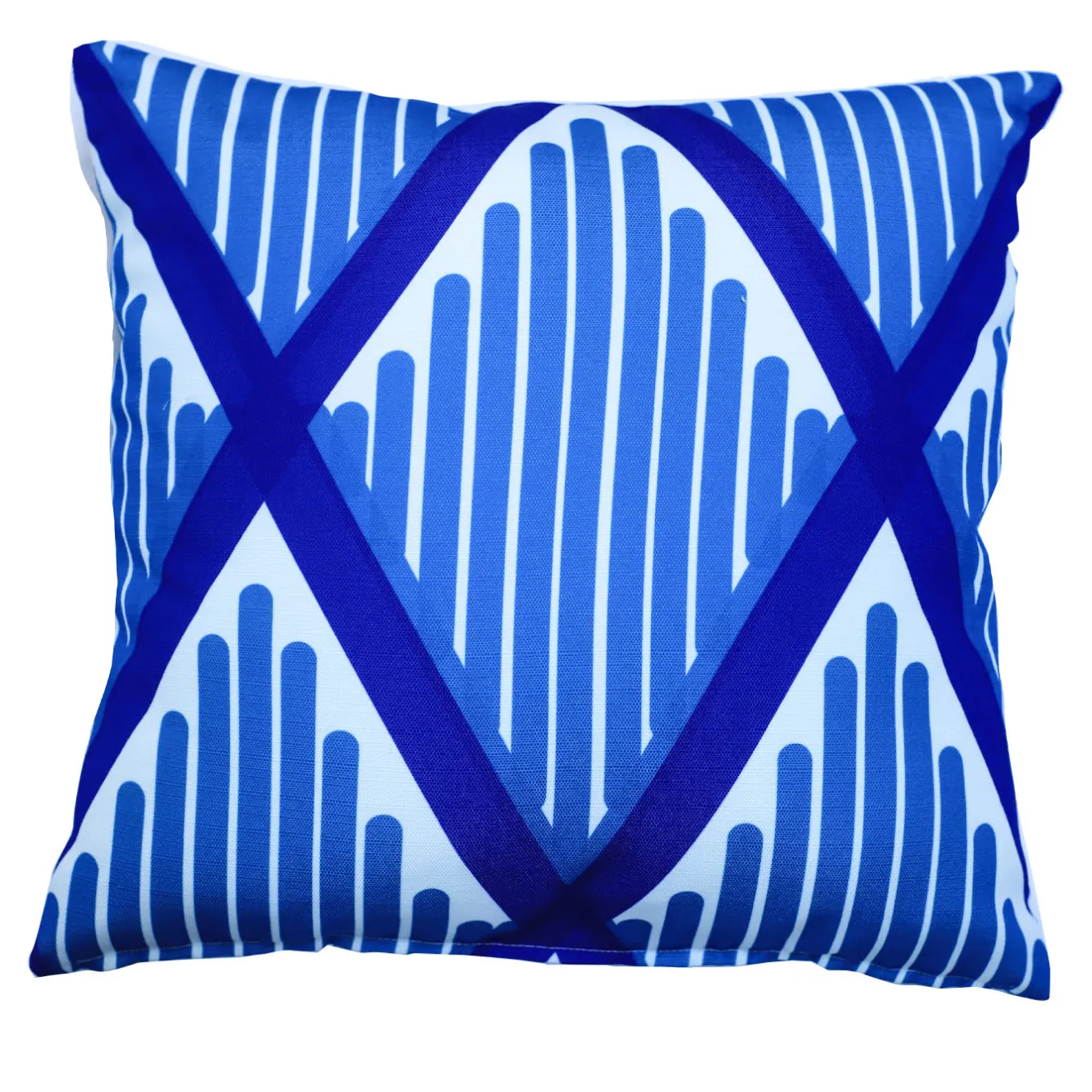 Livio De Simone Cuscino blu Pettine