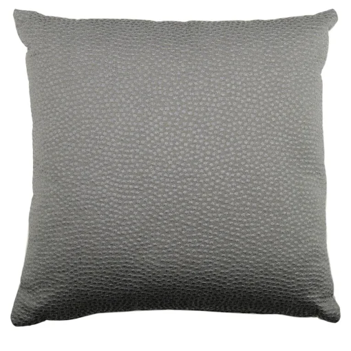 l'Opificio Cuscino Carrè argentato quadrato in Dry Galuchat Jacquard Fabric
