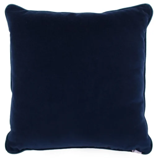 l'Opificio Cuscino Carrè blu in tessuto jacquard a rilievo
