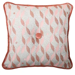 l'Opificio Cuscino Carrè Rosa in tessuto jacquard TALIA