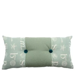 l'Opificio Cuscino con bottoni Cucù in Tessuto Jacquard