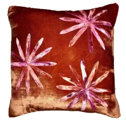 Anna Paola Cibin Cuscino con fiori di vetro