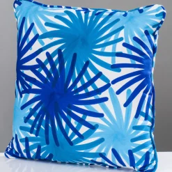 Livio De Simone Cuscino Fuochi Blue