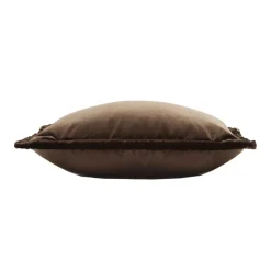 LO Decor Cuscino Happy rettangolare marrone con frange
