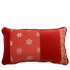 l'Opificio Cuscino in tessuto jacquard e velluto di cotone Red Bandè