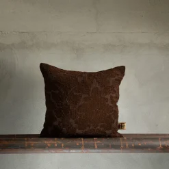 The House of Lyria Cuscino Irremeabile Quadrato Floreale Marrone