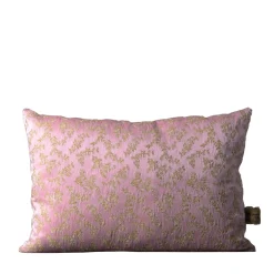 The House of Lyria Cuscino Ledbetter rettangolare floreale rosa e oro