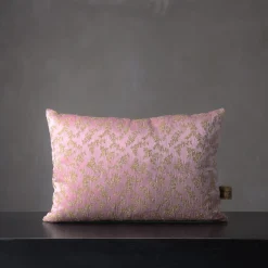 The House of Lyria Cuscino Ledbetter rettangolare floreale rosa e oro
