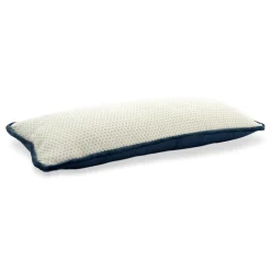 l'Opificio Cuscino Longue Rectangluar bianco in tessuto jacquard falso unitario
