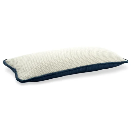 l'Opificio Cuscino Longue Rectangluar bianco in tessuto jacquard falso unitario