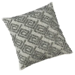 Tessile Medusa Cuscino melange nero ed ecru #2