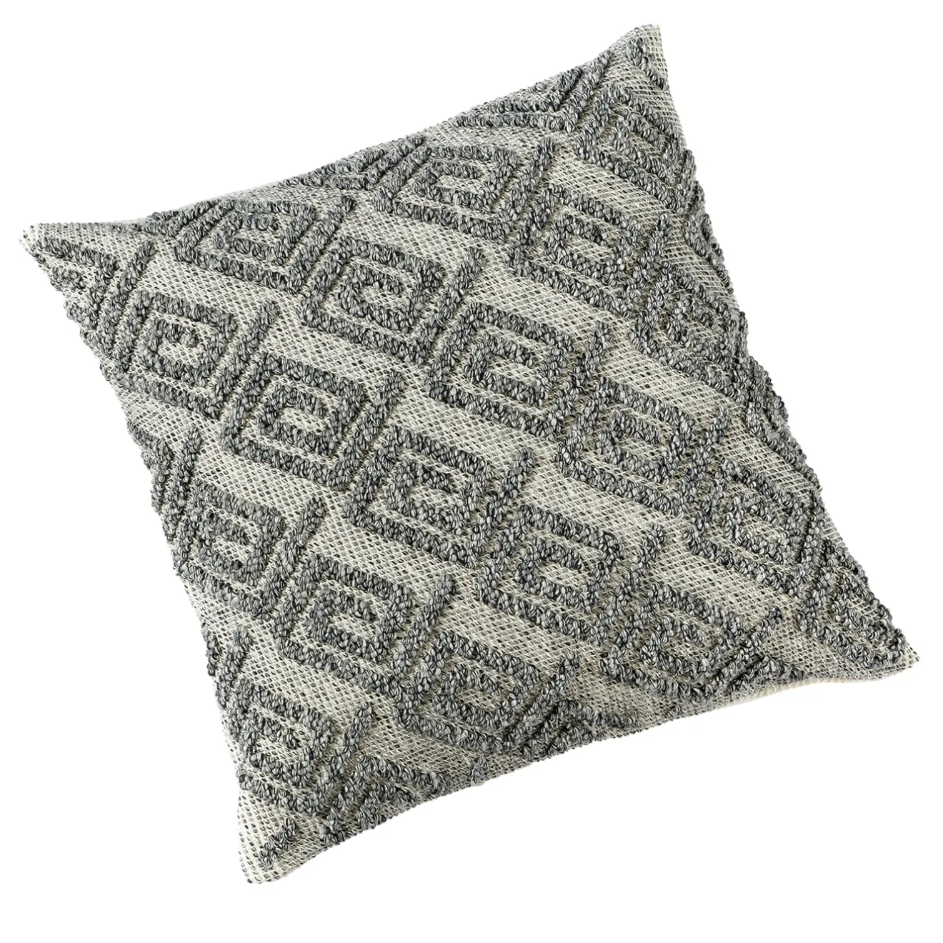 Tessile Medusa Cuscino melange nero ed ecru #2