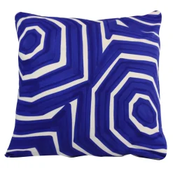 Livio De Simone Cuscino Ottago blu