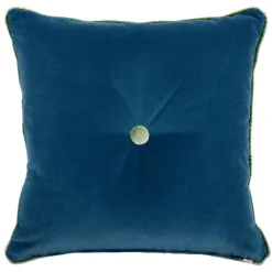 l'Opificio Cuscino Quadrato Carrè in Filigrana Comete Jacquard Blu
