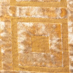 The House of Lyria Cuscino quadrato Celidonia in velluto jacquard dorato