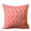 The House of Lyria Cuscino quadrato in lino e seta Dresda Floral Coral