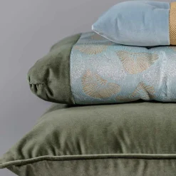 l'Opificio Cuscino rettangolare Zeta in tessuto jacquard floreale