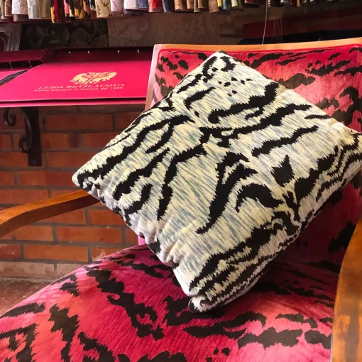 Tessitura Bevilacqua Cuscino Tiger Velvet Baltic
