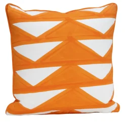 Livio De Simone Cuscino Triangoli Arancione