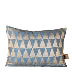 The House of Lyria Cuscino Viburno rettangolare a motivi blu e beige