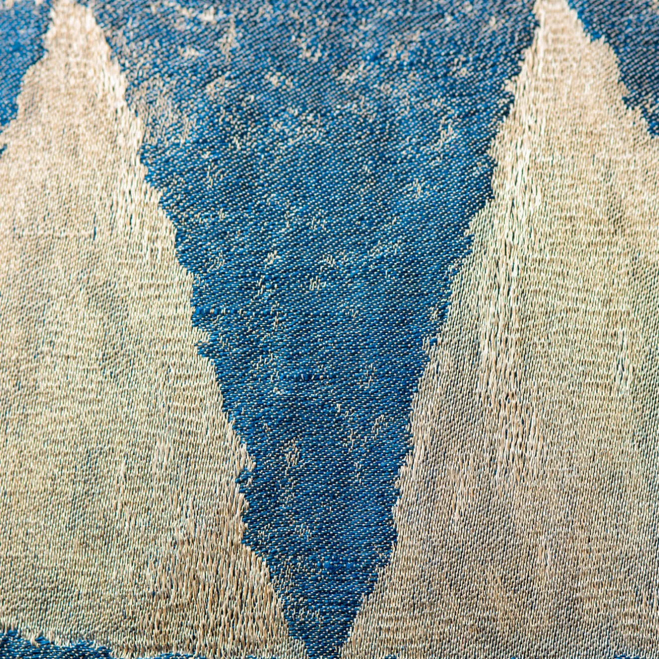 The House of Lyria Cuscino Viburno rettangolare a motivi blu e beige