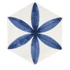 Studio Le Nid Daamè Set di 28 piastrelle esagonali blu #1