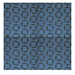 Studio Le Nid Daamè Set di 25 piastrelle quadrate blu #3