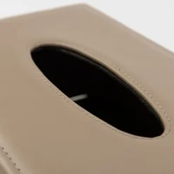 Foglizzo 1921 Daisy Seta Beige Scatola rettangolare per fazzoletti di carta