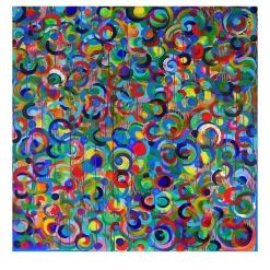 Elisabetta Milan Danza dei colori Pittura acrilica di piccole dimensioni