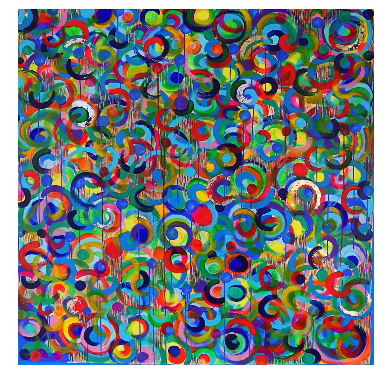 Elisabetta Milan Danza dei colori Pittura acrilica di piccole dimensioni