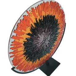 VéVé Glass Disco di vetro di Murano rosso energia
