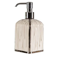 Villari DISPENSER DI SAPONE IN BAMBÙ - BIANCO