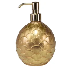 Villari DISPENSER DI SAPONE ROTONDO CON PAVONE - ORO