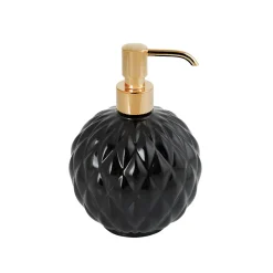 Villari DISPENSER DI SAPONE ROTONDO BLACK TIE - NERO