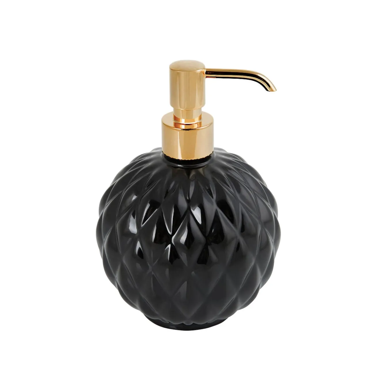 Villari DISPENSER DI SAPONE ROTONDO BLACK TIE - NERO