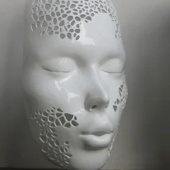 ENIGMA Atelier Donna MASCHERATI Scultura Bianca